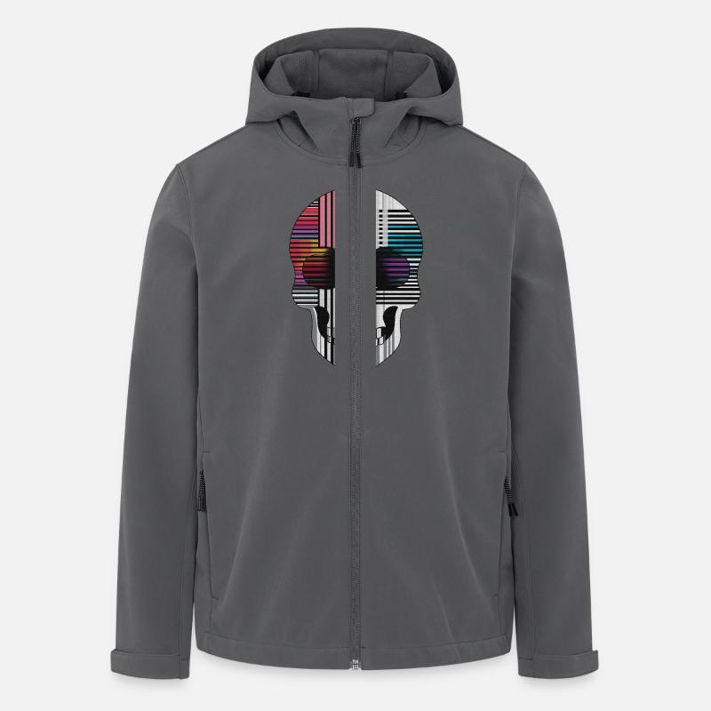 Funky Skull - Men’s Recycled Softshell Jacket by Stanley/Stella - anthracite