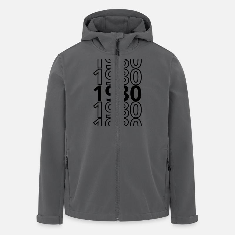 1930 1930 1930 - Recycelte Männer Softshell-Jacke von Stanley/Stella - Anthrazit