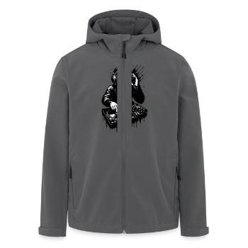 DJ Affe - Recycelte Männer Softshell-Jacke von Stanley/Stella - Anthrazit - Vorne - AI Model Male 185 light (185cm)