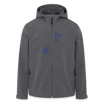 Neuseeland - Recycelte Männer Softshell-Jacke von Stanley/Stella - Anthrazit - Vorne - AI Model Male 185 light (185cm)