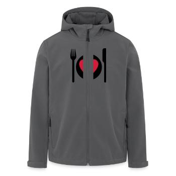 essen - Recycelte Männer Softshell-Jacke von Stanley/Stella - Anthrazit - Vorne - AI Model Male 185 light (185cm)