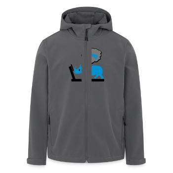 Fitness - Recycelte Männer Softshell-Jacke von Stanley/Stella - Anthrazit - Vorne - AI Model Male 185 light (185cm)