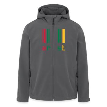 Kunst / Künstler / Maler / Design / Art / Musik - Recycelte Männer Softshell-Jacke von Stanley/Stella - Anthrazit - Vorne - AI Model Male 185 light (185cm)