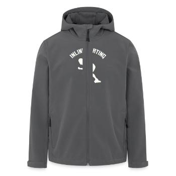 Inline Skating - Recycelte Männer Softshell-Jacke von Stanley/Stella - Anthrazit - Vorne - AI Model Male 185 light (185cm)