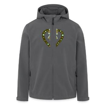 Weihnachtsschmuck Grün - Recycelte Männer Softshell-Jacke von Stanley/Stella - Anthrazit - Vorne - AI Model Male 185 light (185cm)