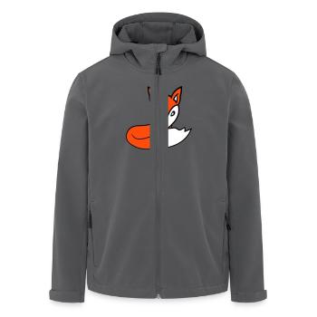 Fuchs Rotfuchs Wald Tier Schlauer Süßer Wild Hund - Recycelte Männer Softshell-Jacke von Stanley/Stella - Anthrazit - Vorne - AI Model Male 185 light (185cm)