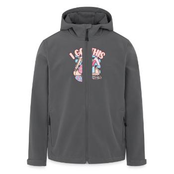 Ostern - Recycelte Männer Softshell-Jacke von Stanley/Stella - Anthrazit - Vorne - AI Model Male 185 light (185cm)