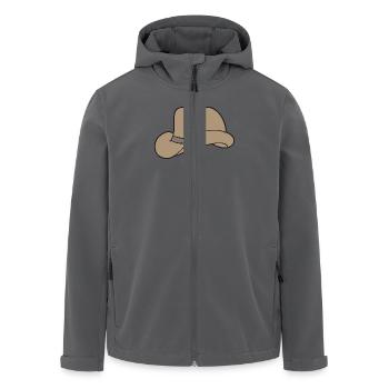 hut braun - Recycelte Männer Softshell-Jacke von Stanley/Stella - Anthrazit - Vorne - AI Model Male 185 light (185cm)