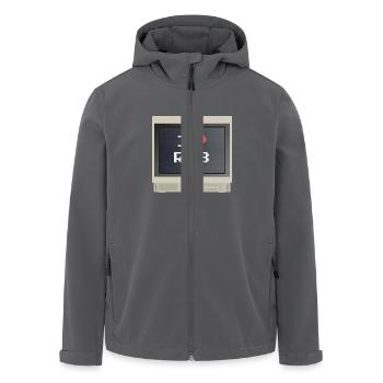 PVM Lover - RGB-Lüfter - Recycelte Männer Softshell-Jacke von Stanley/Stella - Anthrazit - Vorne - AI Model Male 185 light (185cm)
