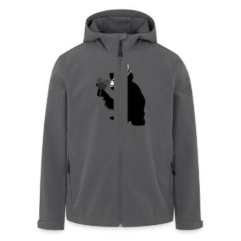 mr. brainwash monkey - Recycelte Männer Softshell-Jacke von Stanley/Stella - Anthrazit - Vorne - AI Model Male 185 light (185cm)