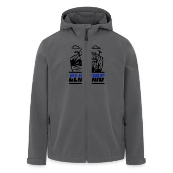 Bergsteigen Symbol - Recycelte Männer Softshell-Jacke von Stanley/Stella - Anthrazit - Vorne - AI Model Male 185 light (185cm)