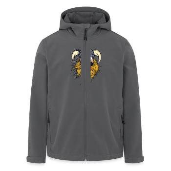 Crazy Viking - Recycelte Männer Softshell-Jacke von Stanley/Stella - Anthrazit - Vorne - AI Model Male 185 light (185cm)