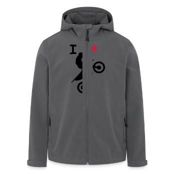 love jump - Recycelte Männer Softshell-Jacke von Stanley/Stella - Anthrazit - Vorne - AI Model Male 185 light (185cm)