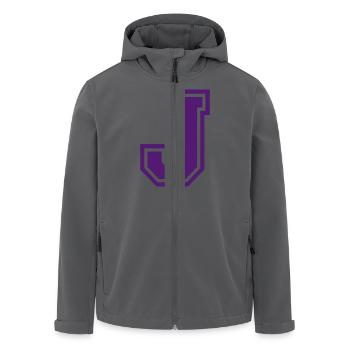 Buchstabe J - Recycelte Männer Softshell-Jacke von Stanley/Stella - Anthrazit - Vorne - AI Model Male 185 light (185cm)