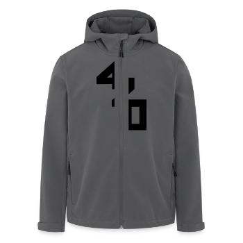 420er black - Recycelte Männer Softshell-Jacke von Stanley/Stella - Anthrazit - Vorne - AI Model Male 185 light (185cm)
