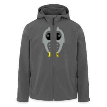 Süße Eule - Recycelte Männer Softshell-Jacke von Stanley/Stella - Anthrazit - Vorne - AI Model Male 185 light (185cm)