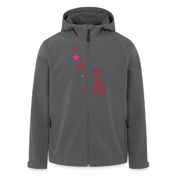 sterne - Recycelte Männer Softshell-Jacke von Stanley/Stella - Anthrazit - Vorne - AI Model Male 185 light (185cm)