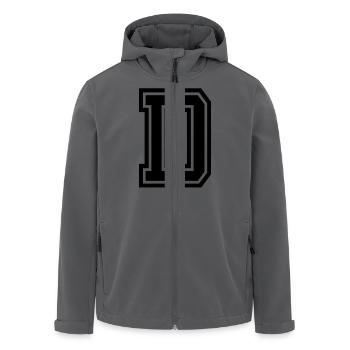 D - Recycelte Männer Softshell-Jacke von Stanley/Stella - Anthrazit - Vorne - AI Model Male 185 light (185cm)