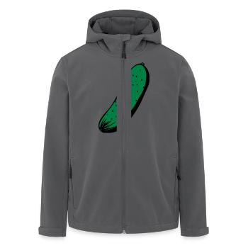 Gurke - Recycelte Männer Softshell-Jacke von Stanley/Stella - Anthrazit - Vorne - AI Model Male 185 light (185cm)
