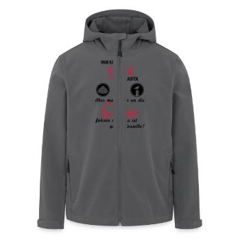 Glück Ostsee - Recycelte Männer Softshell-Jacke von Stanley/Stella - Anthrazit - Vorne - AI Model Male 185 light (185cm)