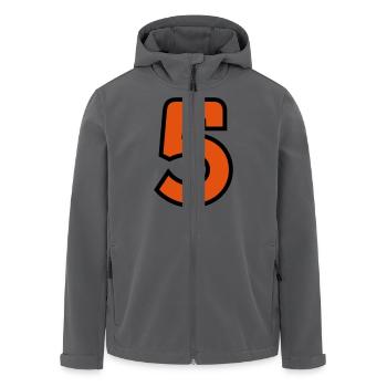 Sport Zahl 5 Fünf - Recycelte Männer Softshell-Jacke von Stanley/Stella - Anthrazit - Vorne - AI Model Male 185 light (185cm)