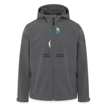 one planet - Recycelte Männer Softshell-Jacke von Stanley/Stella - Anthrazit - Vorne - AI Model Male 185 light (185cm)
