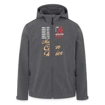 Cairn-Terrier - Mein - Recycelte Männer Softshell-Jacke von Stanley/Stella - Anthrazit - Vorne - AI Model Male 185 light (185cm)