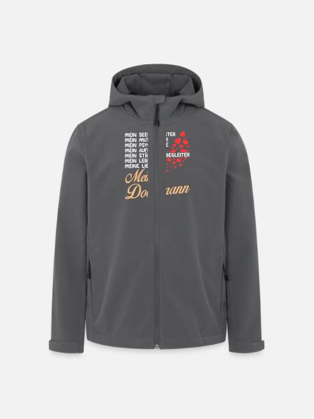 Dobermann - Mein - Recycelte Männer Softshell-Jacke von Stanley/Stella - Anthrazit