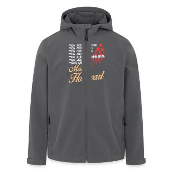 Hovawart - Mein - Recycelte Männer Softshell-Jacke von Stanley/Stella - Anthrazit - Vorne - AI Model Male 185 light (185cm)
