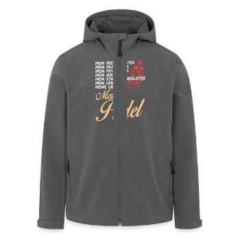 Pudel - Mein - Recycelte Männer Softshell-Jacke von Stanley/Stella - Anthrazit - Vorne - AI Model Male 185 light (185cm)