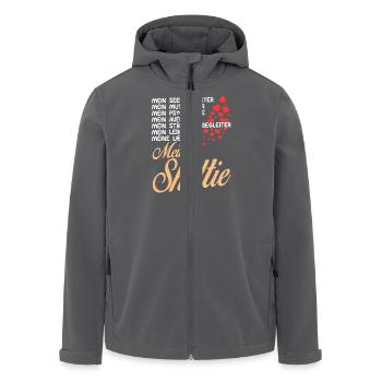 Sheltie - Mein - Recycelte Männer Softshell-Jacke von Stanley/Stella - Anthrazit - Vorne - AI Model Male 185 light (185cm)