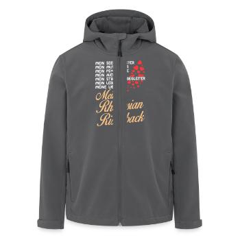 Rhodesian-Ridgeback- Mein - Recycelte Männer Softshell-Jacke von Stanley/Stella - Anthrazit - Vorne - AI Model Male 185 light (185cm)