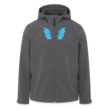Drache Blau - Recycelte Männer Softshell-Jacke von Stanley/Stella - Anthrazit - Vorne - AI Model Male 185 light (185cm)