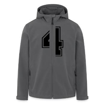 vier - Recycelte Männer Softshell-Jacke von Stanley/Stella - Anthrazit - Vorne - AI Model Male 185 light (185cm)