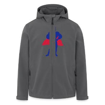 Superhero Charakter - Recycelte Männer Softshell-Jacke von Stanley/Stella - Anthrazit - Vorne - AI Model Male 185 light (185cm)