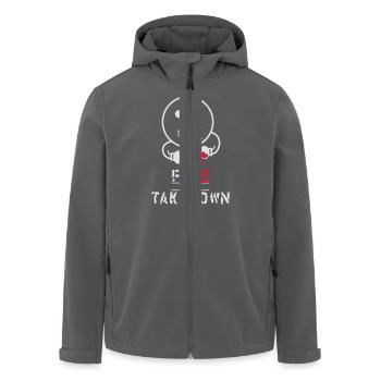 MMA Fighter - Recycelte Männer Softshell-Jacke von Stanley/Stella - Anthrazit - Vorne - AI Model Male 185 light (185cm)