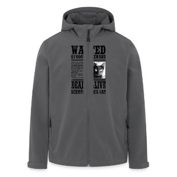 Wanted: Schrödinger's Cat - Dead & Alive - Recycelte Männer Softshell-Jacke von Stanley/Stella - Anthrazit - Vorne - AI Model Male 185 light (185cm)