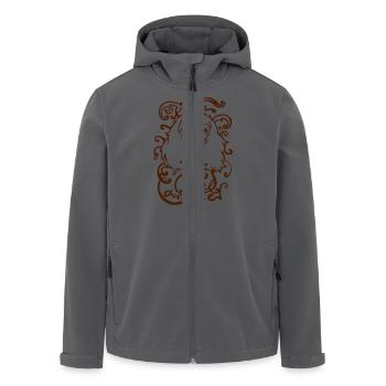 Cavalier King Charles Spaniel ornamental - Recycelte Männer Softshell-Jacke von Stanley/Stella - Anthrazit - Vorne - AI Model Male 185 light (185cm)