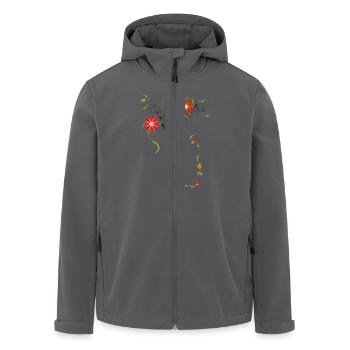 Musikhintergrund für Instrumente - Recycelte Männer Softshell-Jacke von Stanley/Stella - Anthrazit - Vorne - AI Model Male 185 light (185cm)