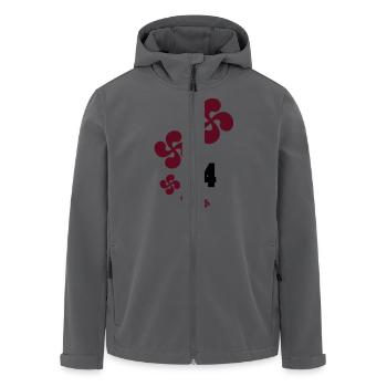Baskische Land 64 - Recycelte Männer Softshell-Jacke von Stanley/Stella - Anthrazit - Vorne - AI Model Male 185 light (185cm)