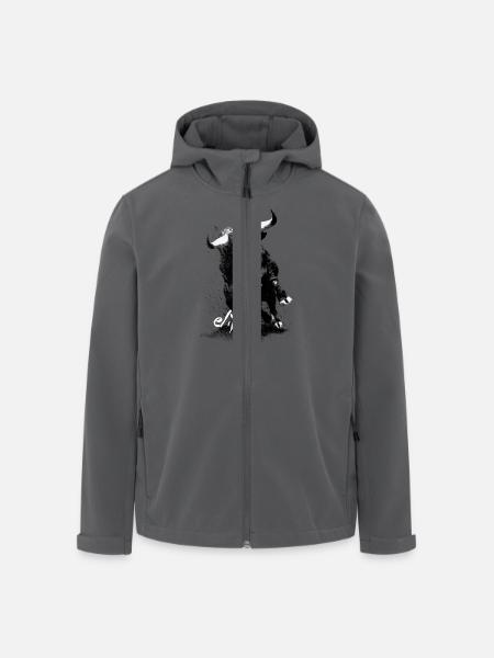 eltoro1 - Recycelte Männer Softshell-Jacke von Stanley/Stella - Anthrazit