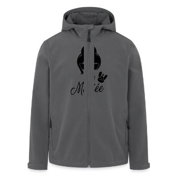 Zukünftige Braut Beerdigung Leben EVJF Klassiker - Recycelte Männer Softshell-Jacke von Stanley/Stella - Anthrazit - Vorne - AI Model Male 185 light (185cm)