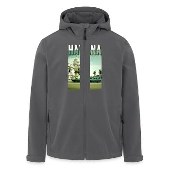 havana - Recycelte Männer Softshell-Jacke von Stanley/Stella - Anthrazit - Vorne - AI Model Male 185 light (185cm)