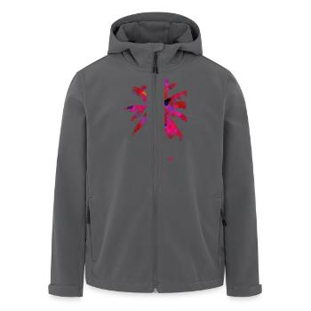 Rosa Palme - Recycelte Männer Softshell-Jacke von Stanley/Stella - Anthrazit - Vorne - AI Model Male 185 light (185cm)