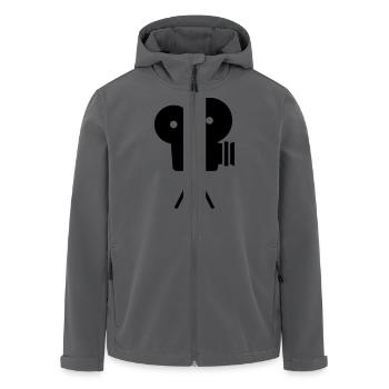 Kamera - Recycelte Männer Softshell-Jacke von Stanley/Stella - Anthrazit - Vorne - AI Model Male 185 light (185cm)