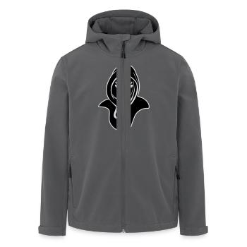 Der Tod kapuze - Recycelte Männer Softshell-Jacke von Stanley/Stella - Anthrazit - Vorne - AI Model Male 185 light (185cm)