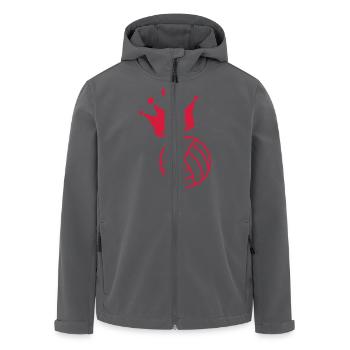 Volleyball - Volley Ball - Volley-Ball - Sport - Recycelte Männer Softshell-Jacke von Stanley/Stella - Anthrazit - Vorne - AI Model Male 185 light (185cm)