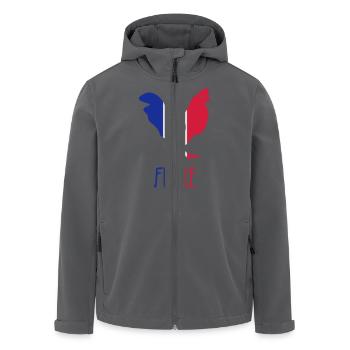France Français Française French Frankreich - Recycelte Männer Softshell-Jacke von Stanley/Stella - Anthrazit - Vorne - AI Model Male 185 light (185cm)