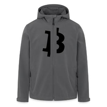 bitcoin Ƀ sign BTC - Recycelte Männer Softshell-Jacke von Stanley/Stella - Anthrazit - Vorne - AI Model Male 185 light (185cm)