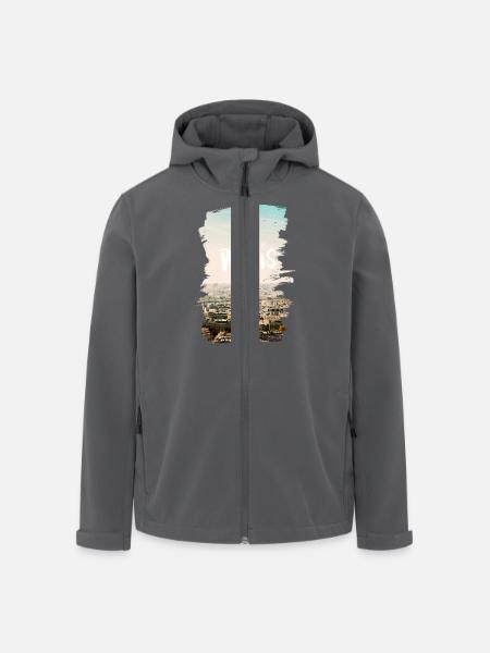 Paris - Recycelte Männer Softshell-Jacke von Stanley/Stella - Anthrazit